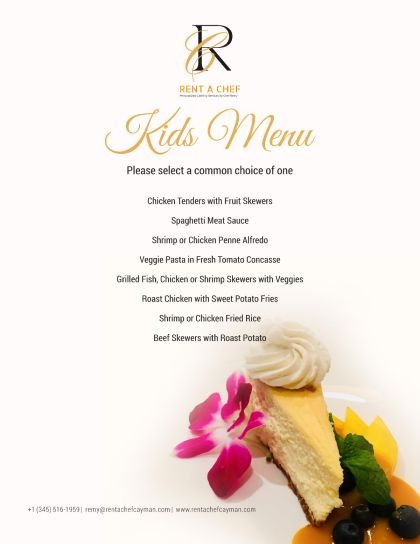 KIDS MENU